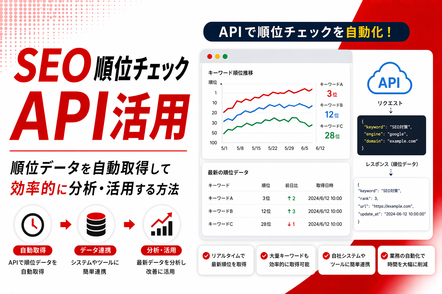 検索順位チェックAPI活用ガイド｜開発者向け実装とSEO自動化