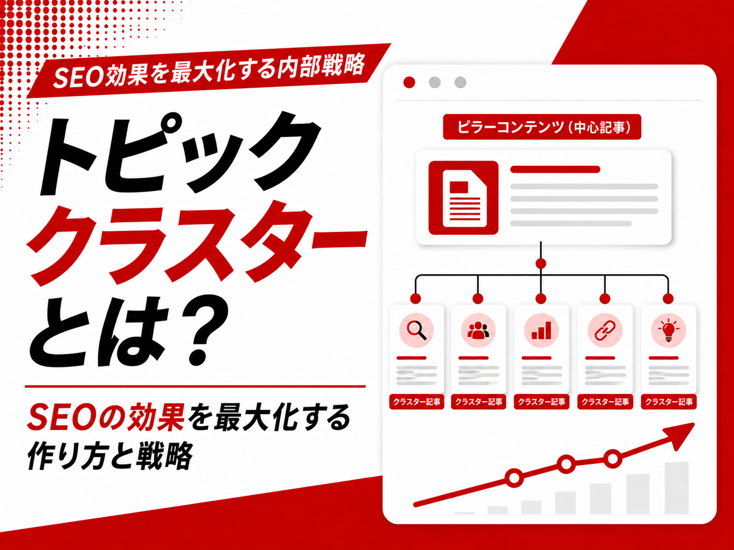 トピッククラスターとは？SEOの効果を最大化する作り方と戦略